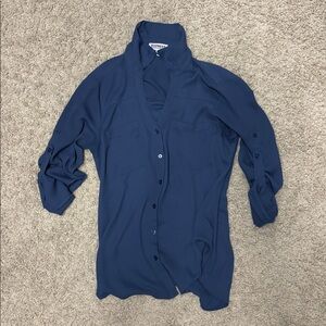 Express xsmall shirt the portofino- slate blue